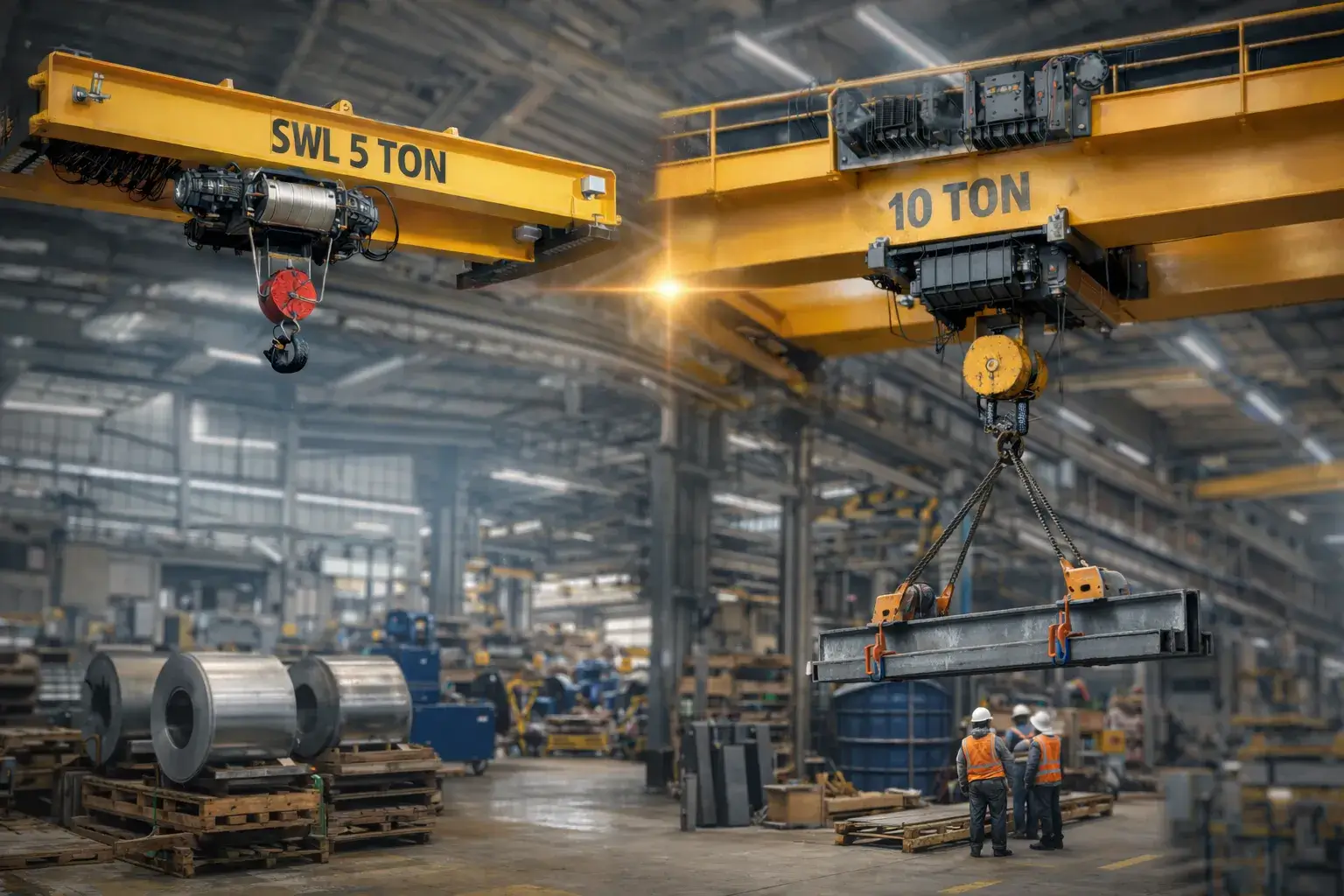 jual overhead crane 5 ton vs 10 ton dan analisanya